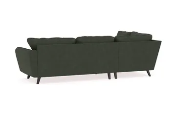 Trend Lyx 4-sits Vänstervänd L-formad Schäslongsoffa i Manchester - Mörkgrön - Möbler - Soffa - Divansoffor & schäslongsoffa