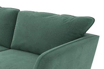 Trend Lyx 4-sits Vänstervänd L-formad Schäslongsoffa i Sammet - Mörkgrön - Möbler - Soffa - Divansoffor & schäslongsoffa