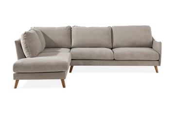 Trend Lyx 4-sits Vänstervänd L-formad Schäslongsoffa i Tyg