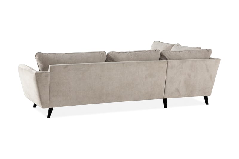Trend Lyx 4-sits Vänstervänd L-formad Schäslongsoffa i Tyg - Beige - Möbler - Soffa - Divansoffor & schäslongsoffa