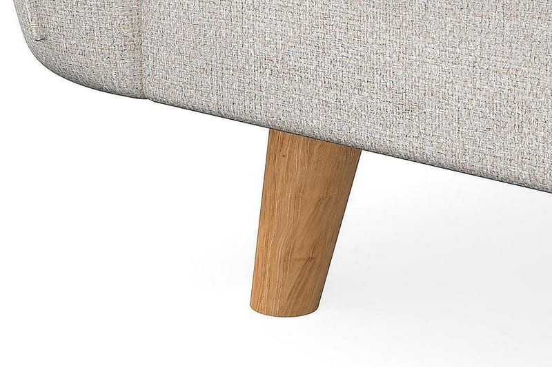 Trend Lyx 4-sits Vänstervänd L-formad Schäslongsoffa i Tyg - Beige - Möbler - Soffa - Divansoffor & schäslongsoffa - 4 sits soffa med divan