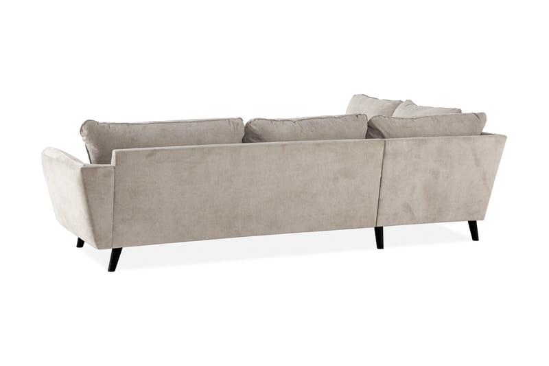 Trend Lyx 4-sits Vänstervänd L-formad Schäslongsoffa i Tyg - Beige - Möbler - Soffa - Divansoffor & schäslongsoffa - 4 sits soffa med divan