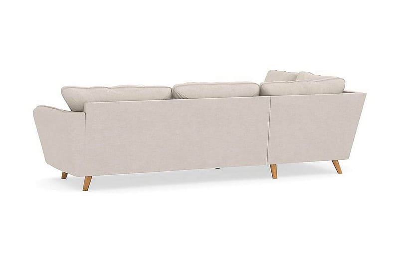 Trend Lyx 4-sits Vänstervänd L-formad Schäslongsoffa i Tyg - Beige - Möbler - Soffa - Divansoffor & schäslongsoffa - 4 sits soffa med divan