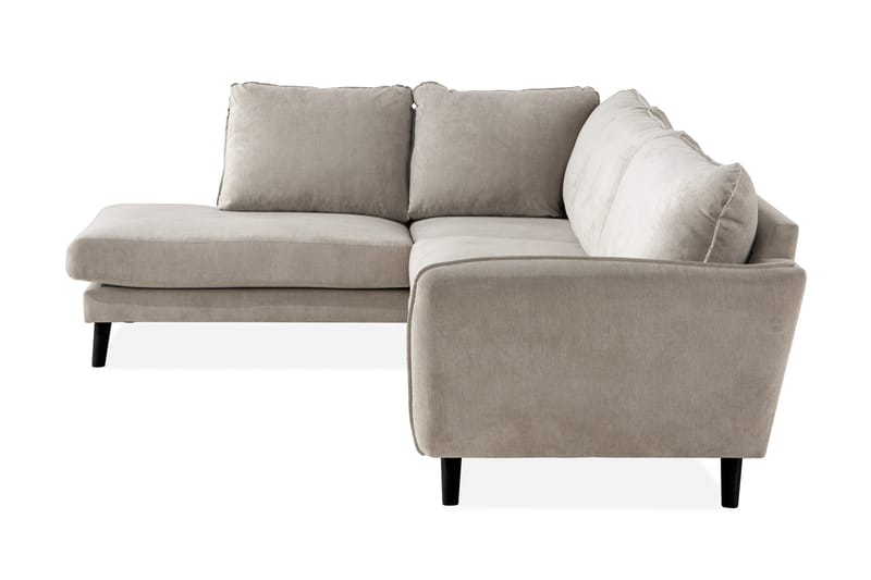 Trend Lyx 4-sits Vänstervänd L-formad Schäslongsoffa i Tyg - Beige - Möbler - Soffa - Divansoffor & schäslongsoffa - 4 sits soffa med divan