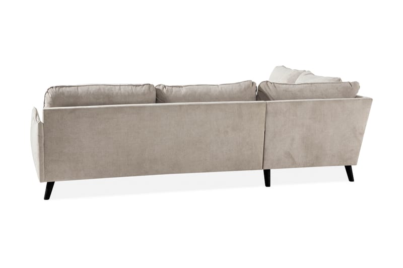 Trend Lyx 4-sits Vänstervänd L-formad Schäslongsoffa i Tyg - Beige - Möbler - Soffa - Divansoffor & schäslongsoffa - 4 sits soffa med divan