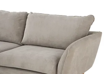 Trend Lyx 4-sits Vänstervänd L-formad Schäslongsoffa i Tyg - Beige - Möbler - Soffa - Divansoffor & schäslongsoffa