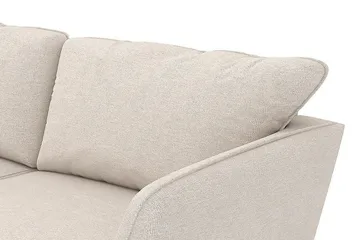 Trend Lyx 4-sits Vänstervänd L-formad Schäslongsoffa i Tyg - Beige - Möbler - Soffa - Divansoffor & schäslongsoffa
