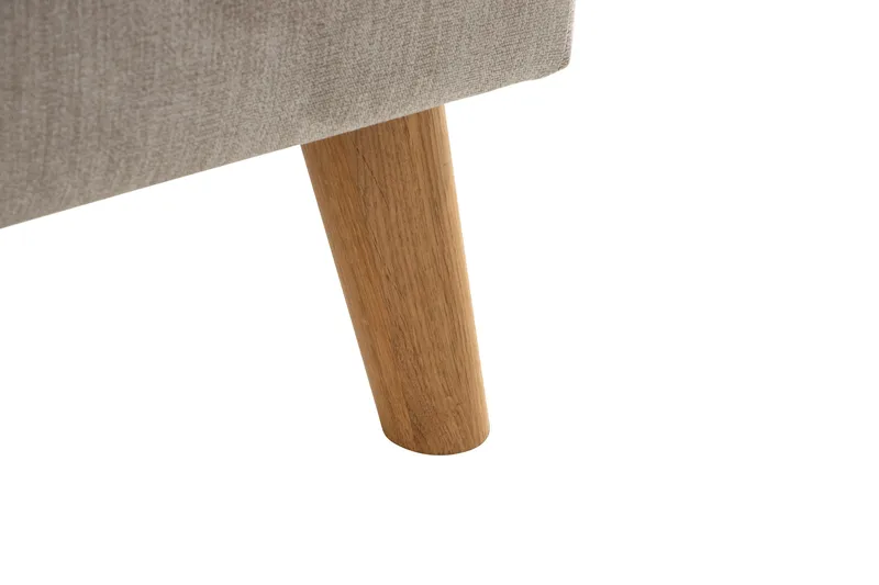Trend Lyx 4-sits Vänstervänd L-formad Schäslongsoffa i Tyg - Beige - Möbler - Soffa - Divansoffor & schäslongsoffa - 4 sits soffa med divan