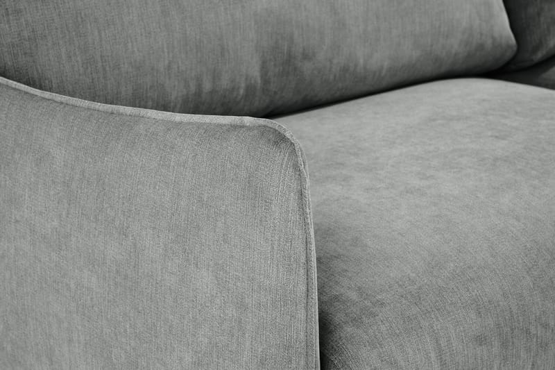 Trend Lyx 4-sits Vänstervänd L-formad Schäslongsoffa i Tyg - Grå - Möbler - Soffa - Divansoffor & schäslongsoffa