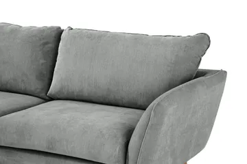 Trend Lyx 4-sits Vänstervänd L-formad Schäslongsoffa i Tyg - Grå - Möbler - Soffa - Divansoffor & schäslongsoffa