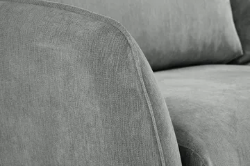 Trend Lyx 4-sits Vänstervänd L-formad Schäslongsoffa i Tyg - Grå - Möbler - Soffa - Divansoffor & schäslongsoffa