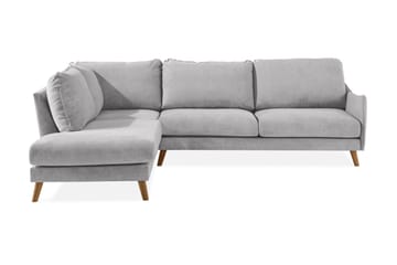 Trend Lyx 4-sits Vänstervänd L-formad Schäslongsoffa i Tyg