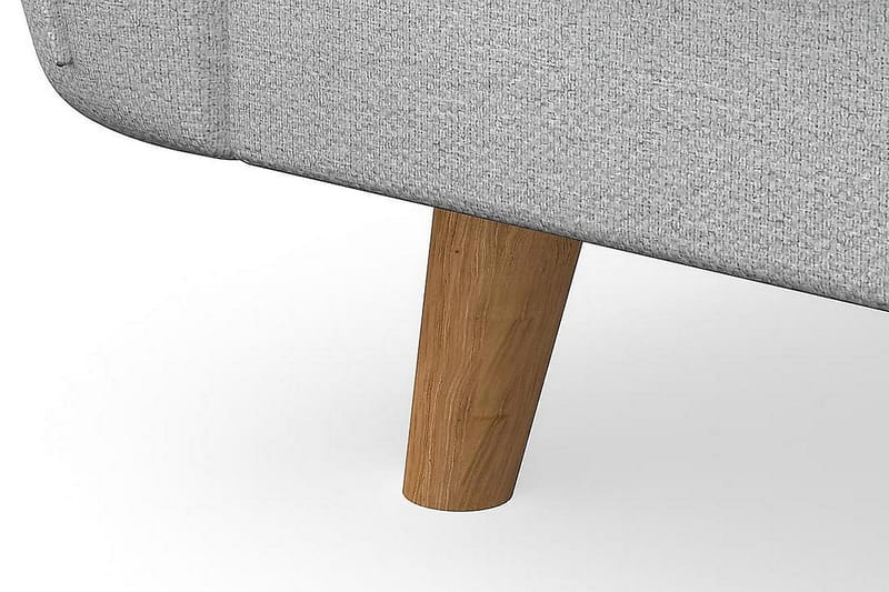 Trend Lyx 4-sits Vänstervänd L-formad Schäslongsoffa i Tyg - Ljusgrå - Möbler - Soffa - Divansoffor & schäslongsoffa
