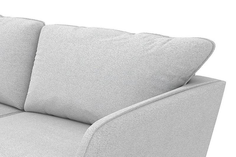 Trend Lyx 4-sits Vänstervänd L-formad Schäslongsoffa i Tyg - Ljusgrå - Möbler - Soffa - Divansoffor & schäslongsoffa - 4 sits soffa med divan