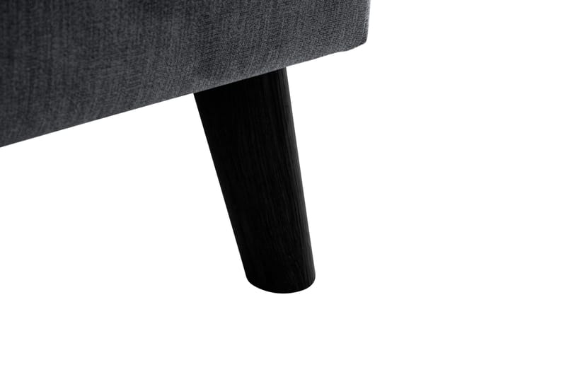 Trend Lyx 4-sits Vänstervänd L-formad Schäslongsoffa i Tyg - Mörkgrå - Möbler - Soffa - Divansoffor & schäslongsoffa