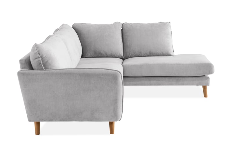 Trend Lyx Schäslongsoffa Höger - Ljusgrå/Ek - Möbler - Soffa - Divansoffor & schäslongsoffa