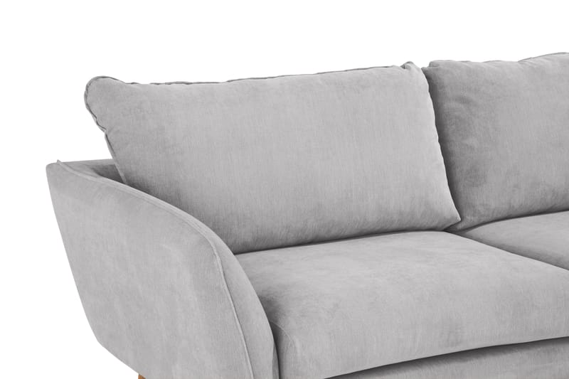 Trend Lyx Schäslongsoffa Höger - Ljusgrå/Ek - Möbler - Soffa - Divansoffor & schäslongsoffa
