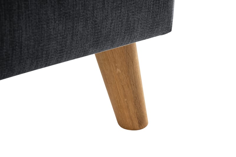 Trend Lyx Schäslongsoffa Höger - Mörkgrå/Ek - Möbler - Soffa - Divansoffor & schäslongsoffa - 4 sits soffa med divan