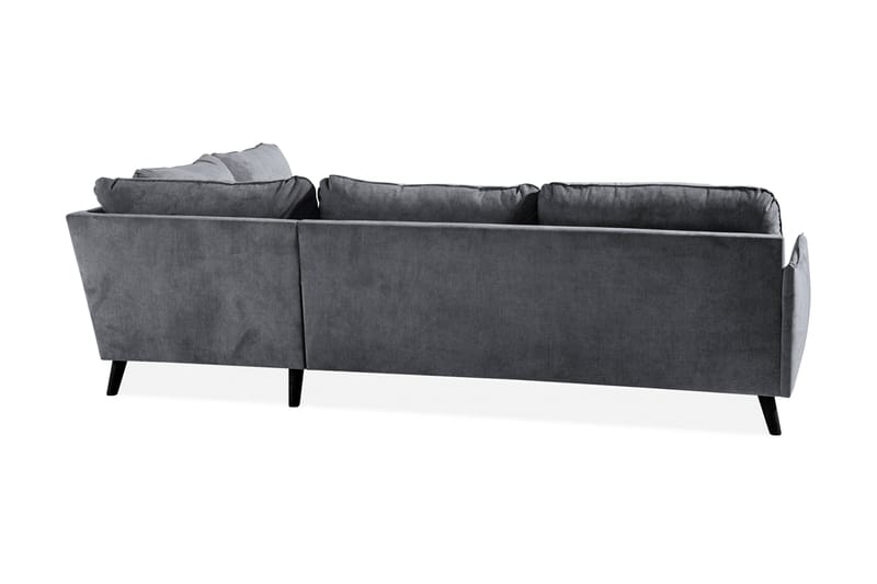 Trend Lyx Schäslongsoffa Höger - Mörkgrå/Svart - Möbler - Soffa - Divansoffor & schäslongsoffa