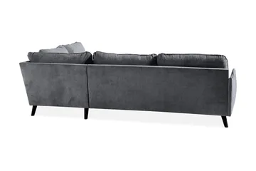 Trend Lyx Schäslongsoffa Höger - Mörkgrå/Svart - Möbler - Soffa - Divansoffor & schäslongsoffa