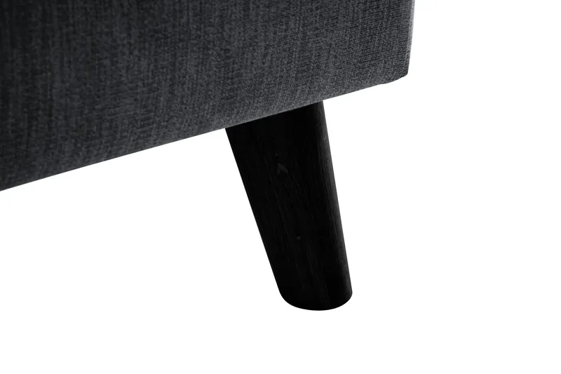 Trend Lyx Schäslongsoffa Höger - Mörkgrå/Svart - Möbler - Soffa - Divansoffor & schäslongsoffa - 4 sits soffa med divan