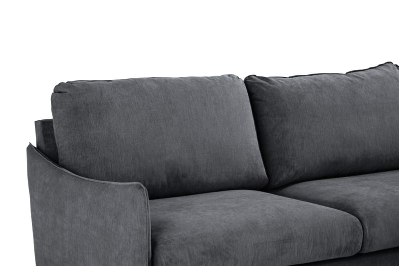 Trend Lyx Schäslongsoffa Höger - Mörkgrå/Svart - Möbler - Soffa - Divansoffor & schäslongsoffa - 4 sits soffa med divan
