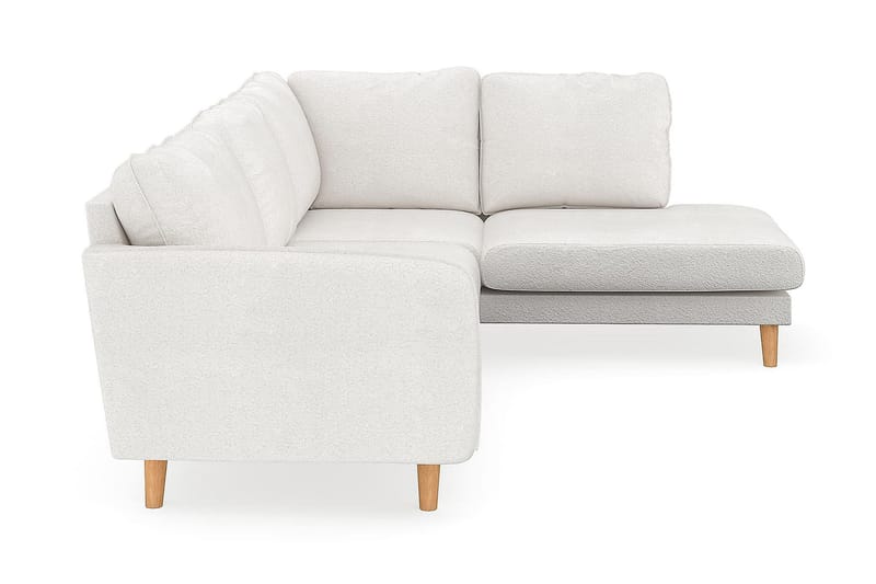 Trend Lyx Schäslongsoffa Höger - Vit|Bouclé - Divansoffor & schäslongsoffa - 4 sits soffa med divan