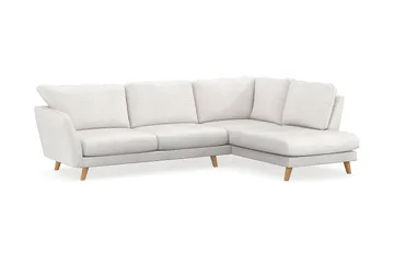 Trend Lyx Schäslongsoffa Höger - Vit|Bouclé - Möbler - Soffa - Divansoffor & schäslongsoffa