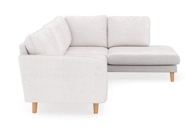 Trend Lyx Schäslongsoffa Höger - Vit|Bouclé - Möbler - Soffa - Divansoffor & schäslongsoffa - 4 sits soffa med divan