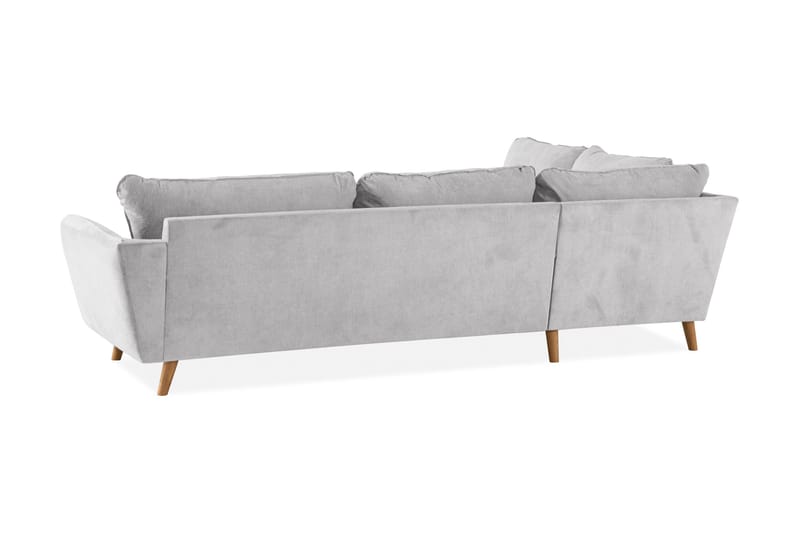 Trend Lyx Schäslongsoffa Vänster - Ljusgrå/Ek - Möbler - Soffa - Divansoffor & schäslongsoffa - 4 sits soffa med divan