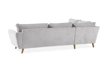 Trend Lyx Schäslongsoffa Vänster - Ljusgrå/Ek - Möbler - Soffa - Divansoffor & schäslongsoffa