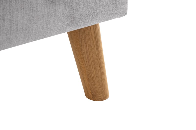Trend Lyx Schäslongsoffa Vänster - Ljusgrå/Ek - Möbler - Soffa - Divansoffor & schäslongsoffa - 4 sits soffa med divan