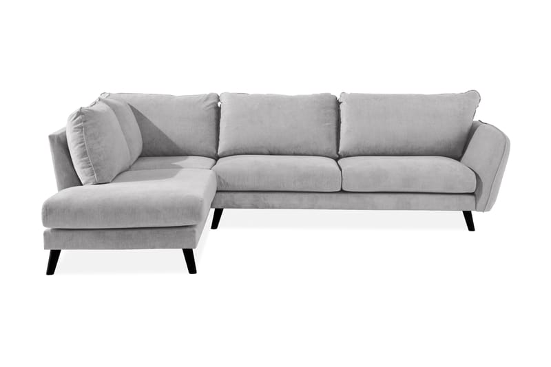 Trend Lyx Schäslongsoffa Vänster - Ljusgrå/Svart - Möbler - Soffa - Divansoffor & schäslongsoffa