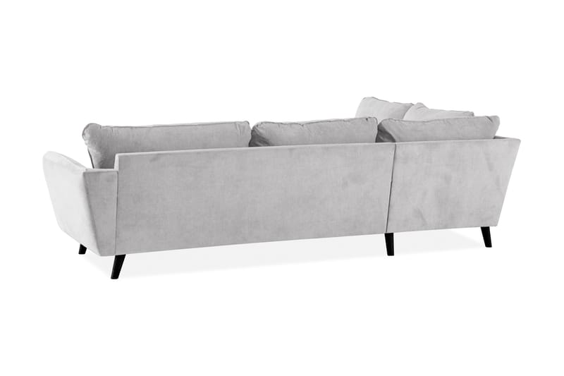 Trend Lyx Schäslongsoffa Vänster - Ljusgrå/Svart - Divansoffor & schäslongsoffa - 4 sits soffa med divan