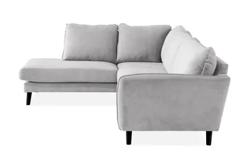 Trend Lyx Schäslongsoffa Vänster - Ljusgrå/Svart - Möbler - Soffa - Divansoffor & schäslongsoffa