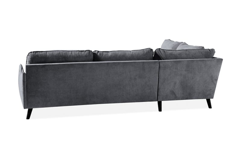 Trend Lyx Schäslongsoffa Vänster - Mörkgrå/Svart - Möbler - Soffa - Divansoffor & schäslongsoffa - 4 sits soffa med divan