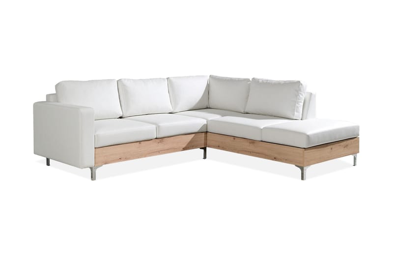 Truro 8-sits Soffa Höger - Vit - Divansoffor & schäslongsoffa - Skinnsoffor - 4 sits soffa med divan