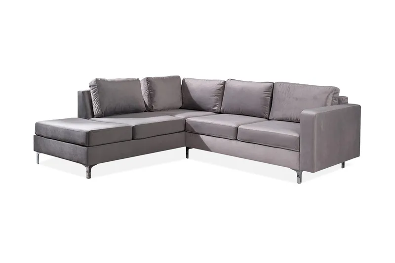 Truro 8-sits Soffa Vänster - Silver - Möbler - Soffa - Divansoffor & schäslongsoffa