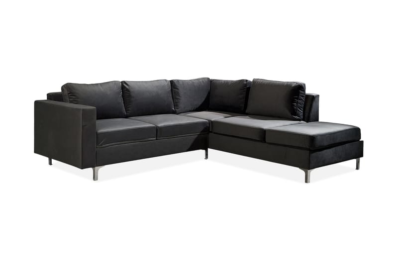 Truro 8-sits Soffa Vänster - Svart - Divansoffor & schäslongsoffa - 4 sits soffa med divan