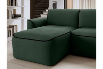 Ume 4-sits Soffa med Divan - Grön - Möbler - Soffa - Divansoffor & schäslongsoffa - 4 sits soffa med divan