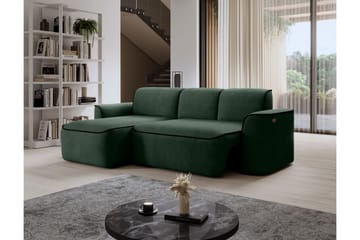 Ume 4-sits Soffa med Divan - Grön - Möbler - Soffa - Divansoffor & schäslongsoffa - 4 sits soffa med divan