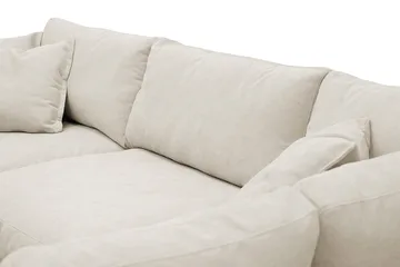 Valencia Extra Djup 4-sits Soffa med Schäslong Höger - Beige - Möbler - Soffa - Divansoffor & schäslongsoffa