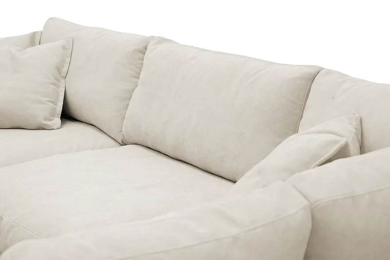 Valencia Extra Djup 4-sits Soffa med Schäslong Höger - Beige - Möbler - Soffa - Divansoffor & schäslongsoffa - 4 sits soffa med divan