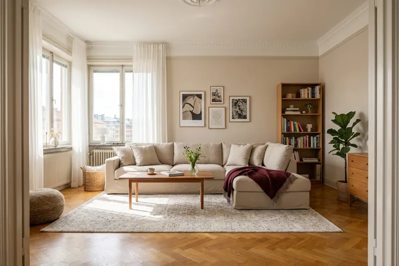 Valencia Extra Djup 4-sits Soffa med Schäslong Höger - Beige - Möbler - Soffa - Divansoffor & schäslongsoffa