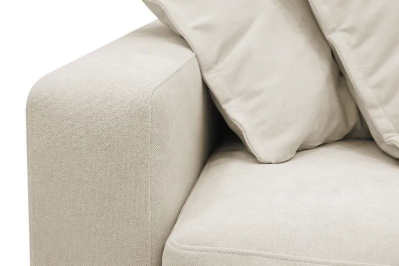 Valencia Extra Djup 4-sits Soffa med Schäslong Höger - Beige - Möbler - Soffa - Divansoffor & schäslongsoffa - 4 sits soffa med divan