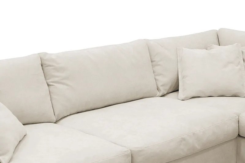 Valencia Extra Djup 4-sits Soffa med Schäslong Höger - Beige - Möbler - Soffa - Divansoffor & schäslongsoffa - 4 sits soffa med divan