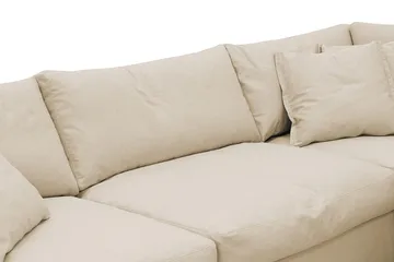 Valencia Extra Djup 4-sits Soffa med Schäslong Höger - Beige - Möbler - Soffa - Divansoffor & schäslongsoffa