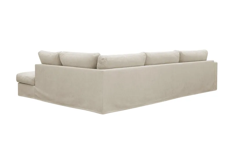Valencia Extra Djup 4-sits Soffa med Schäslong Höger - Beige - Möbler - Soffa - Divansoffor & schäslongsoffa - 4 sits soffa med divan