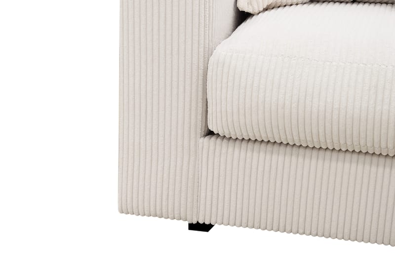 Valencia Extra Djup 4-sits Soffa med Schäslong Höger - Benvit - Möbler - Soffa - Divansoffor & schäslongsoffa