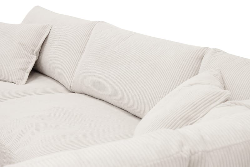 Valencia Extra Djup 4-sits Soffa med Schäslong Höger - Benvit - Möbler - Soffa - Divansoffor & schäslongsoffa